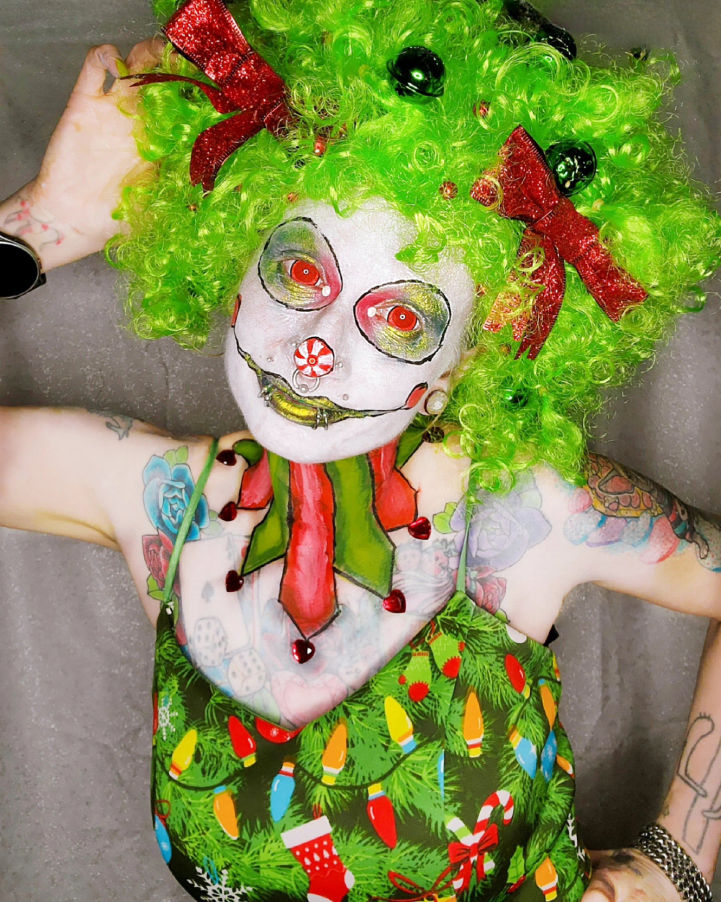 Jingle Bell the Christmas Clown Wig