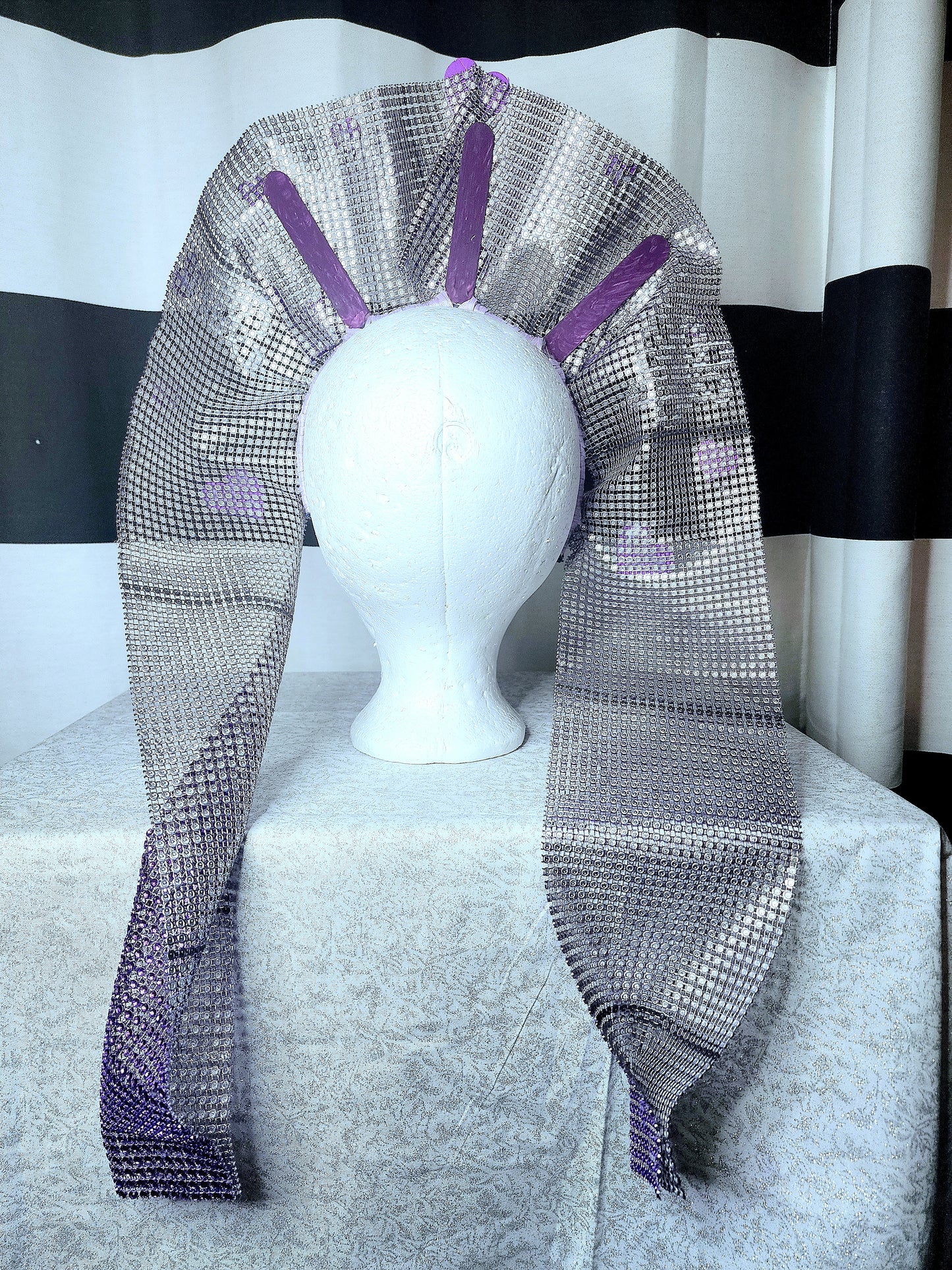 Periwinkle Purple Headpiece