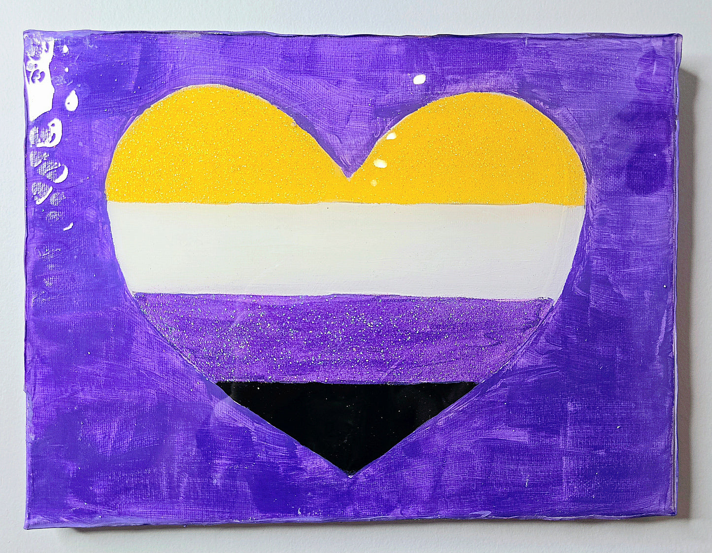 Glitter Non Binary Flag