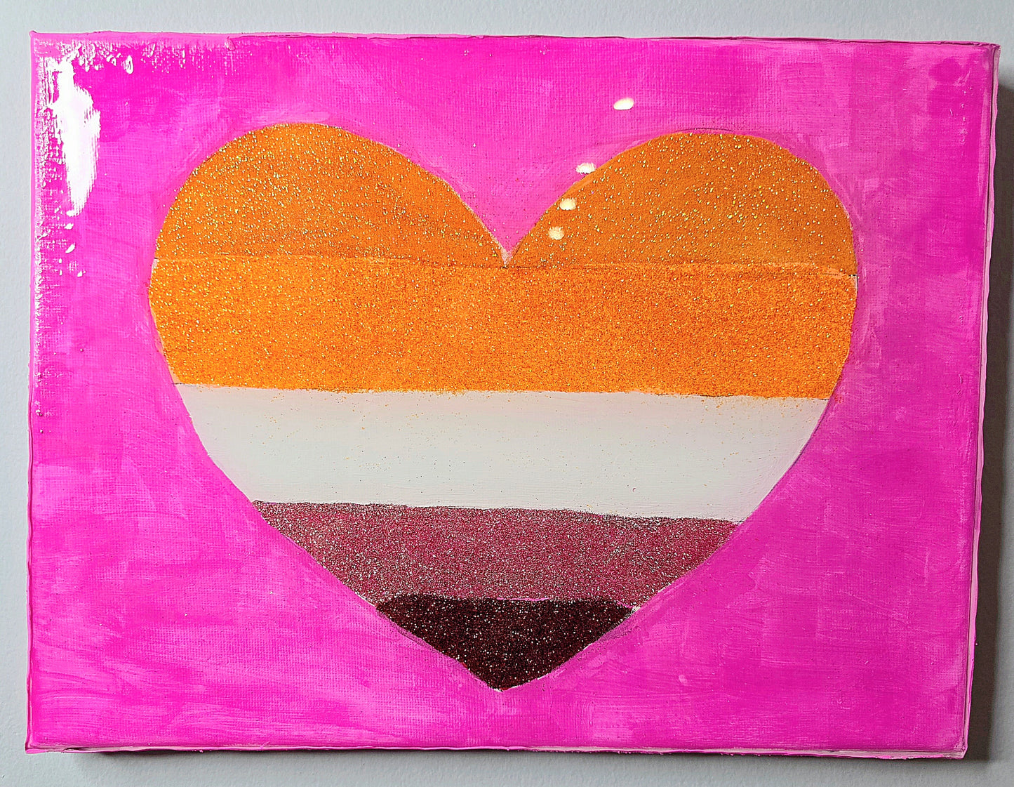 Glitter Lesbian Flag