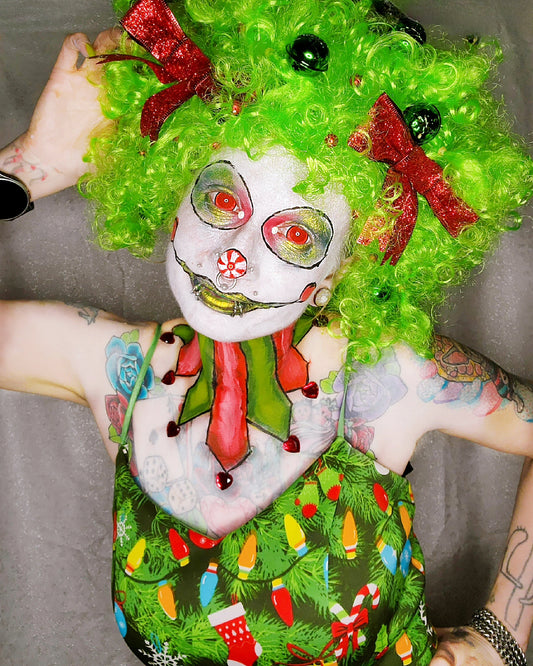 Jingle Bell the Christmas Clown Wig