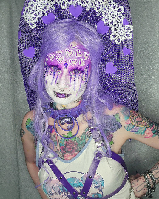 Periwinkle Purple Headpiece