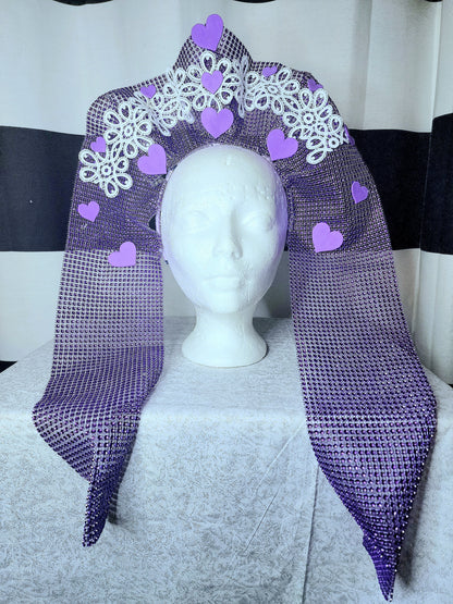 Periwinkle Purple Headpiece