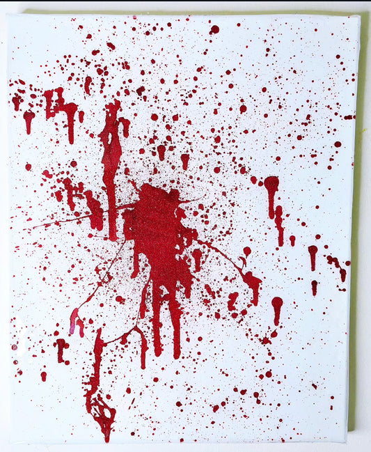Glitter Blood Splatter LG