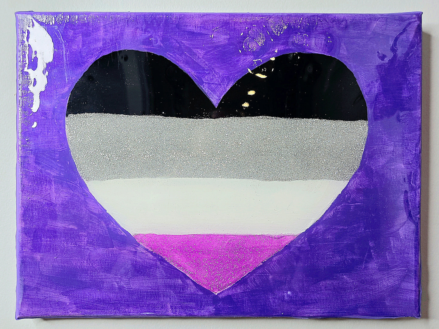 Glitter Asexual Flag