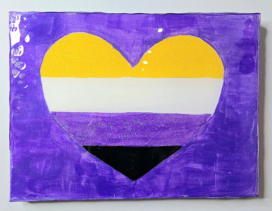 Glitter Non Binary Flag