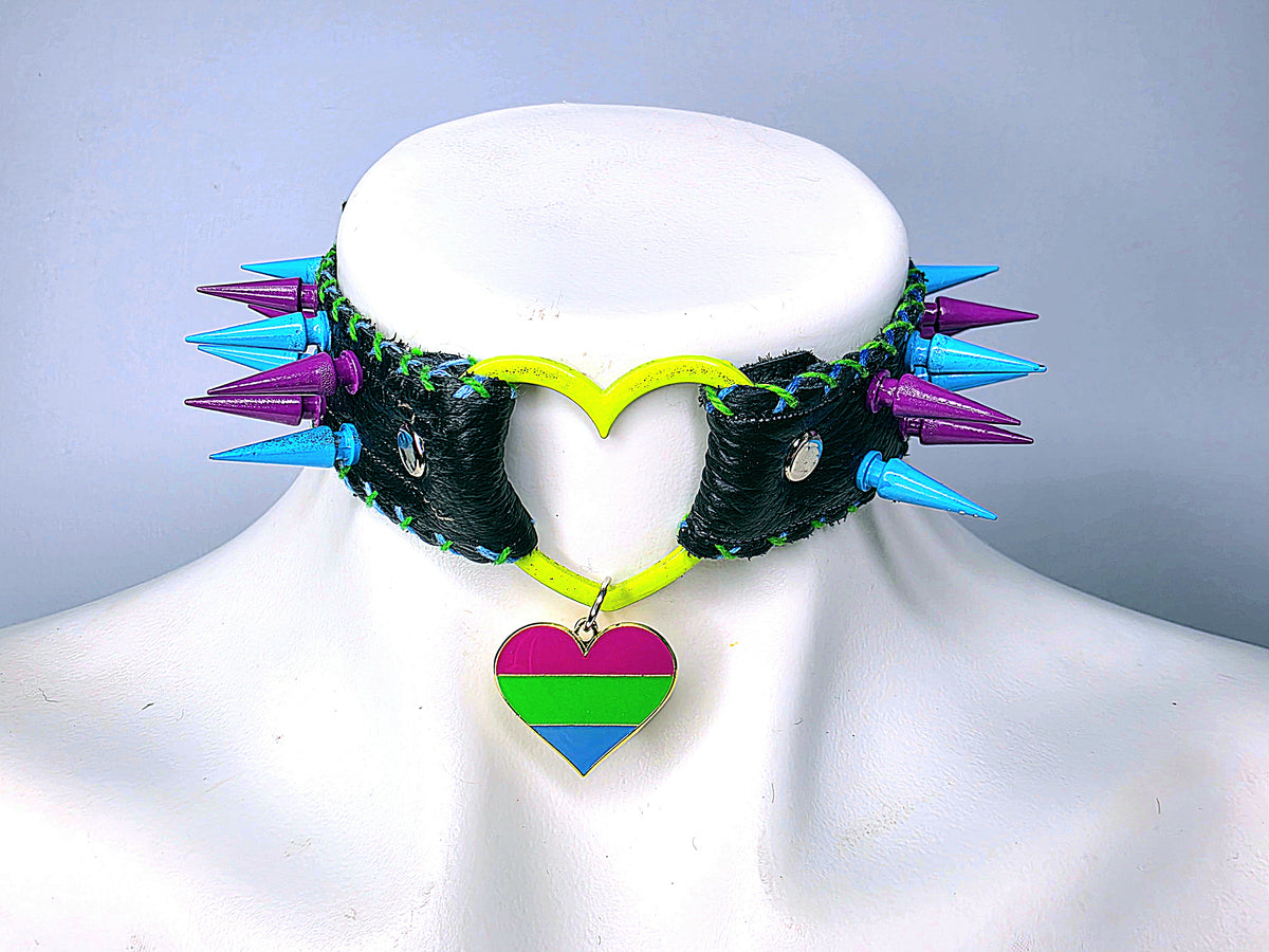 Black polysexual choker